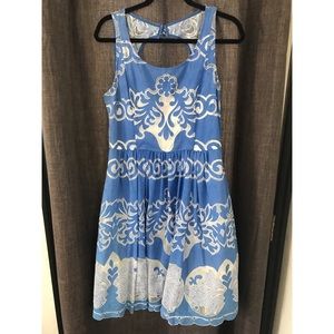Blue Lace Anthropologie Dress